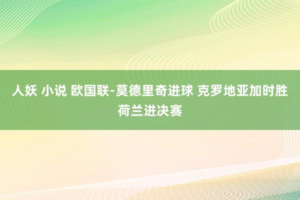 人妖 小说 欧国联-莫德里奇进球 克罗地亚加时胜荷兰进决赛