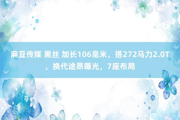 麻豆传媒 黑丝 加长106毫米，搭272马力2.0T，换代途昂曝光，7座布局