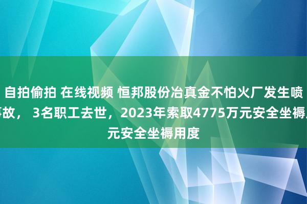 自拍偷拍 在线视频 恒邦股份冶真金不怕火厂发生喷溅事故， 3名职工去世，2023年索取4775万元安全坐褥用度