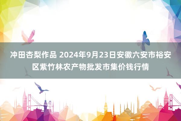 冲田杏梨作品 2024年9月23日安徽六安市裕安区紫竹林农产物批发市集价钱行情