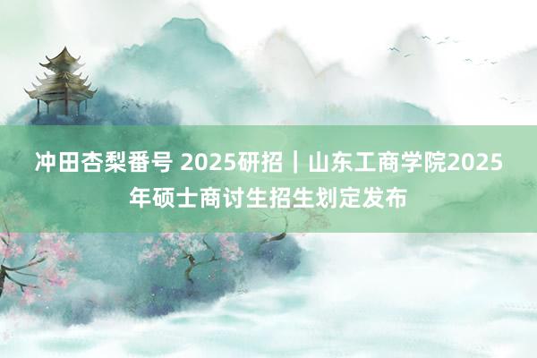 冲田杏梨番号 2025研招｜山东工商学院2025年硕士商讨生招生划定发布