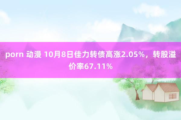 porn 动漫 10月8日佳力转债高涨2.05%，转股溢价率67.11%